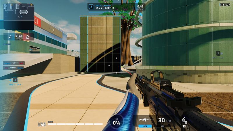 Rotation, first person, holding zone two.